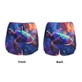 thumbnail image 5 of Lsque Starry Sky Turtle Printed Women's Running Shorts with Liner Pockets,Elastic Quick Dry Workout Athletic Gym Yoga Shorts,Womens High Waist Shorts-X-Large, 5 of 9