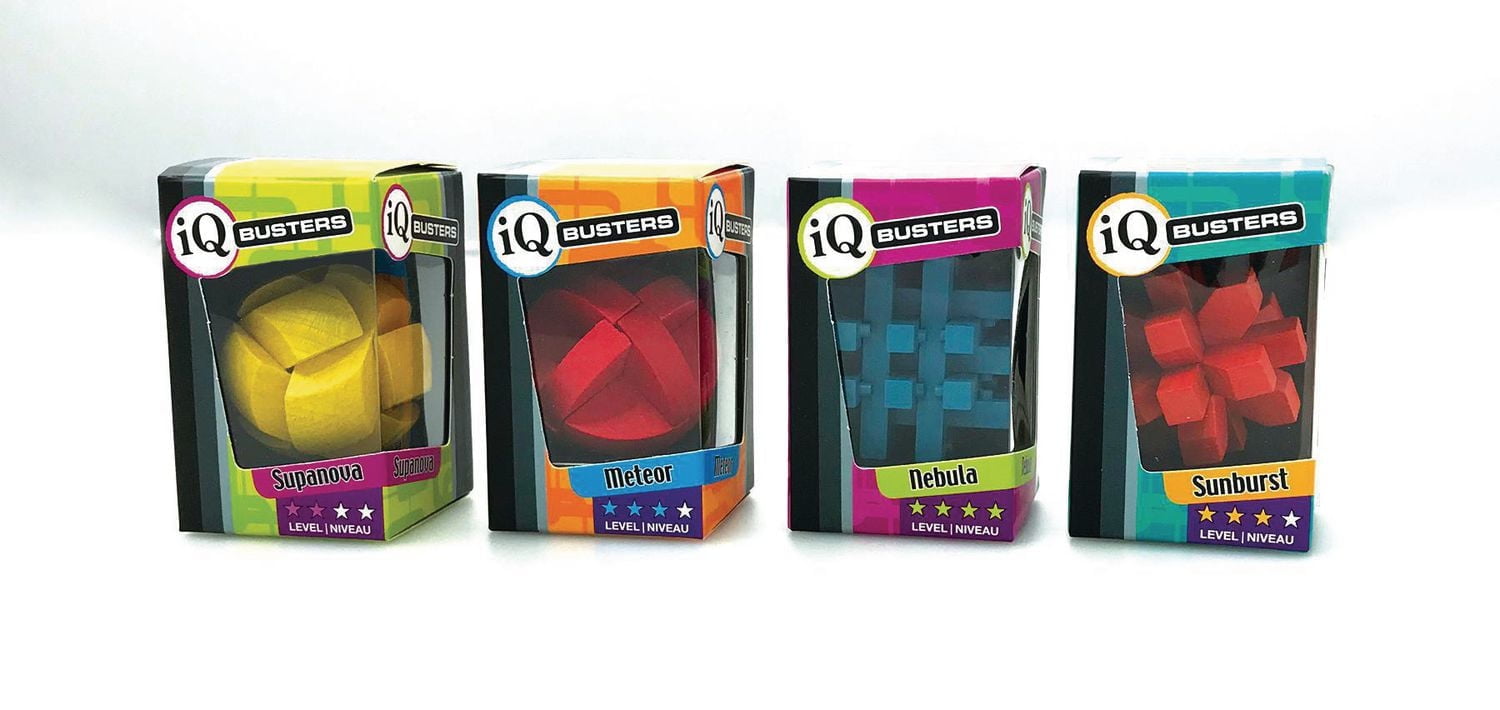 Outset Media Iq Busters Chroma Puzzle GAME, Classic wood brainteaser puzzles
