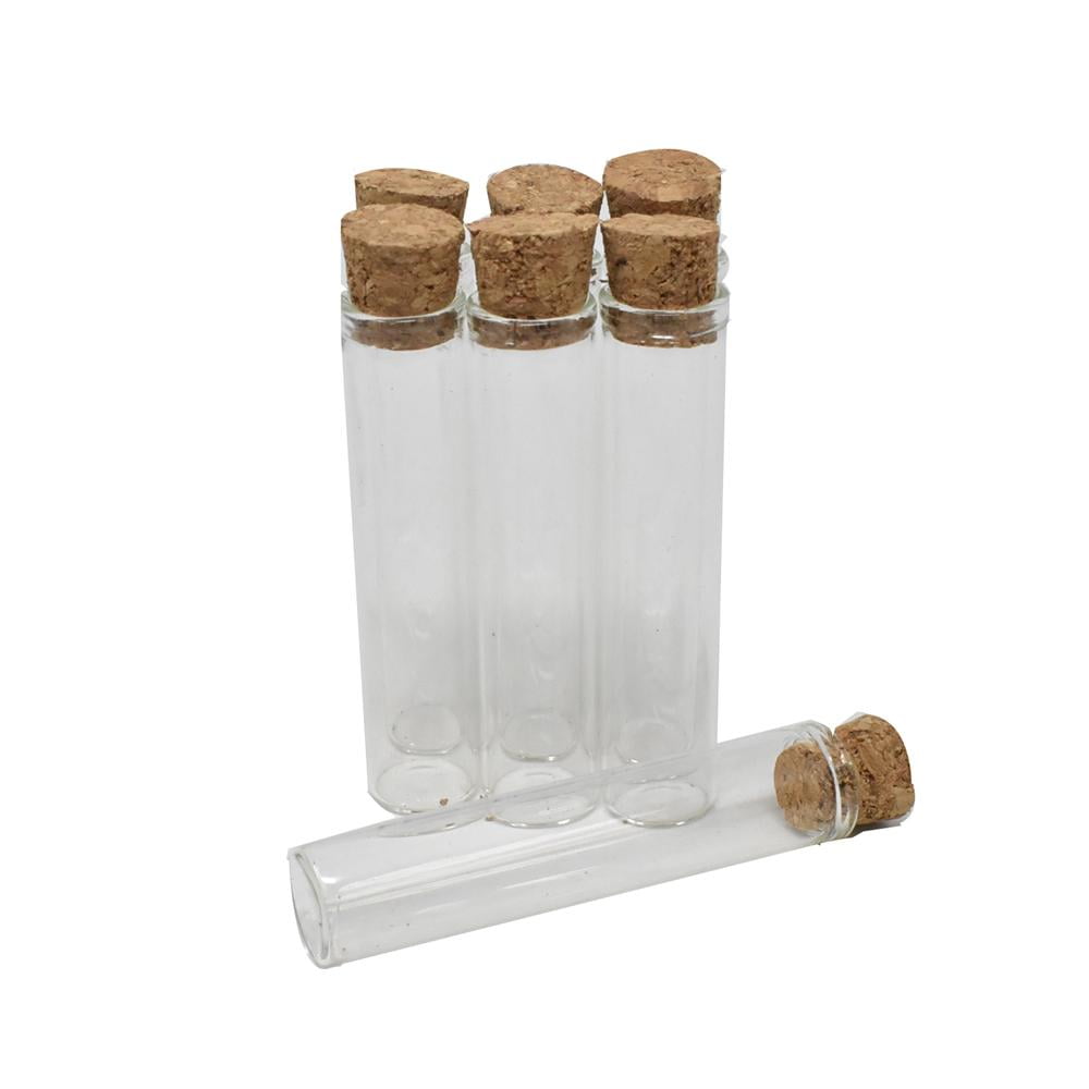 Mini Glass Containers with Cork Lids, 2Inch, 7Count