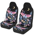 thumbnail image 4 of Jeiento Butterfly Car Seat Cover Front Seats Only 2 Pack Car Front Seat Covers Flower Waterproof Vehicle Seats Cover for SUV Sedan Truck, 4 of 7