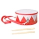 thumbnail image 3 of Tambor de juguete para niños, tambor de mano, educativo, sensorial, con 2 baquetas, tambor de cintura para niños. Rojo, 3 of 9