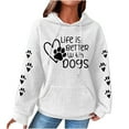thumbnail image 2 of HomeGardon Womens Hoodie Graphic Hoodies for Women Print Round-Neck Long Sleeve Loosen Sweatshirt Pullover Blouse,S-XXXL, 2 of 5