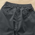 thumbnail image 5 of Men’s Casual Joggers Pants, Trousers, Elastic Waist Zipper Pocket Straight Leg, Lightweight Breathable Quick Dry for Gym Workout Running Hiking Daily | AKLJWH,Gray 2XL, 5 of 9