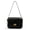 black, variant on Leather Blend Cowhide Crossbody Bag, Women's Retro Lock Saddle Shoulder Purse