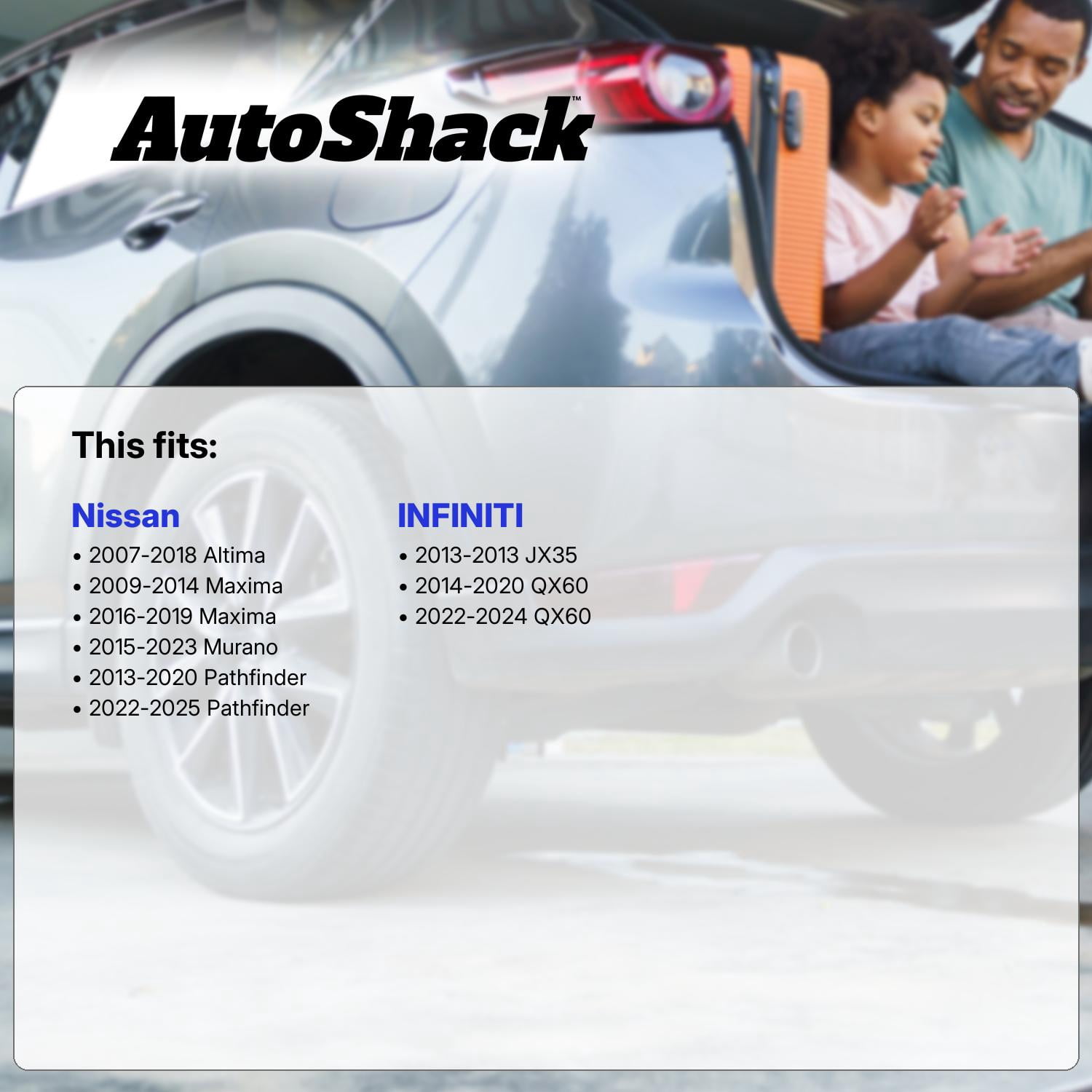AutoShack Rear Wheel Hub Bearing Assembly - Driver or Passenger Side for Nissan, Altima 2007-2018 Pathfinder 2013-2020, 2022-2025 Murano 2015-2023, FWD L4 2.5L V6 3.5L - 5-Lug, With ABS