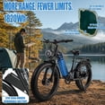 thumbnail image 6 of Dirt Bike for Adults 5000W Dual Motor 40MPH 210Nm 52V 35Ah Low-Step 100 Miles 26" Fat Tire Off Road E Mountain Bike Full Suspension Dual Hydraulic Brakes UL2849 E-Motorized bicycle, 6 of 9