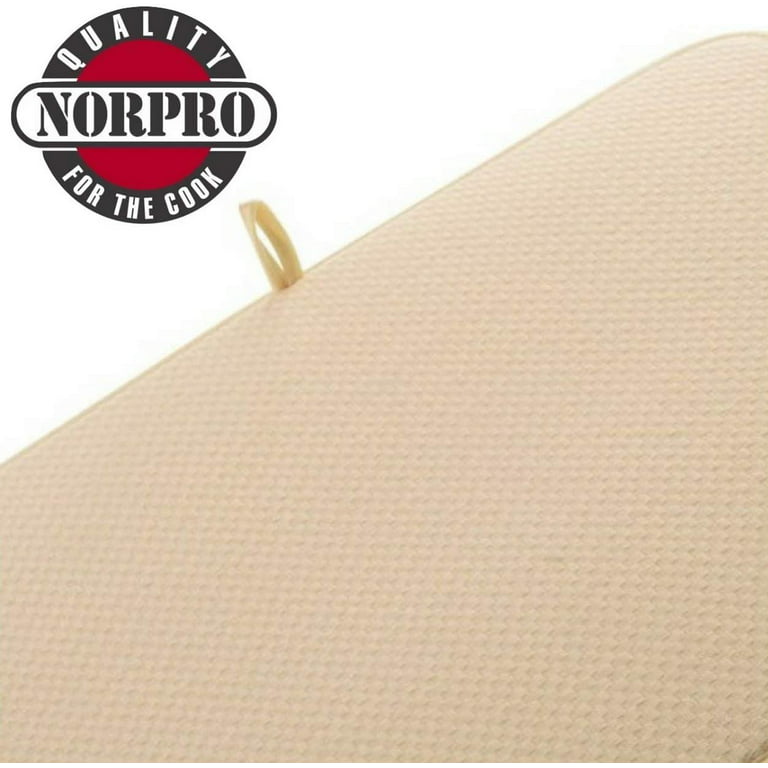 Norpro Washable Microfiber Dish Drainer Glass Drying Mat Pad