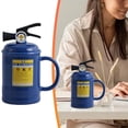 thumbnail image 2 of Ceramic Coffee Mug Large Cute Tall Funny Ceramic Cup Set With Spoon & Handle & Spill Proof Leak Proof Lid Fire Extinguisher Shape Tea Soup Mug, 2 of 9