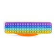thumbnail image 1 of Juguete Sensorial Arco Iris Teclado En Forma De Burbuja De Silicona Juguete De Descompresión Para Niños Adultos Vogacara FN006143-00, 1 of 6