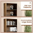 thumbnail image 5 of YYEAN 71" Tall Bookcase, 6-Tier Open Display Storage Shelves, Floor Standing Large Book Shelf for Living Room, Home Office, Bed Room-Brown, 5 of 11