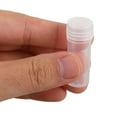 thumbnail image 3 of FRCOLOR 60pcs Clear Plastic Freezing Tubes with Screw Cap for Laboratory Sample Distribution 5ml Test Tubes Sealed Cap Vial Tubes, 3 of 8