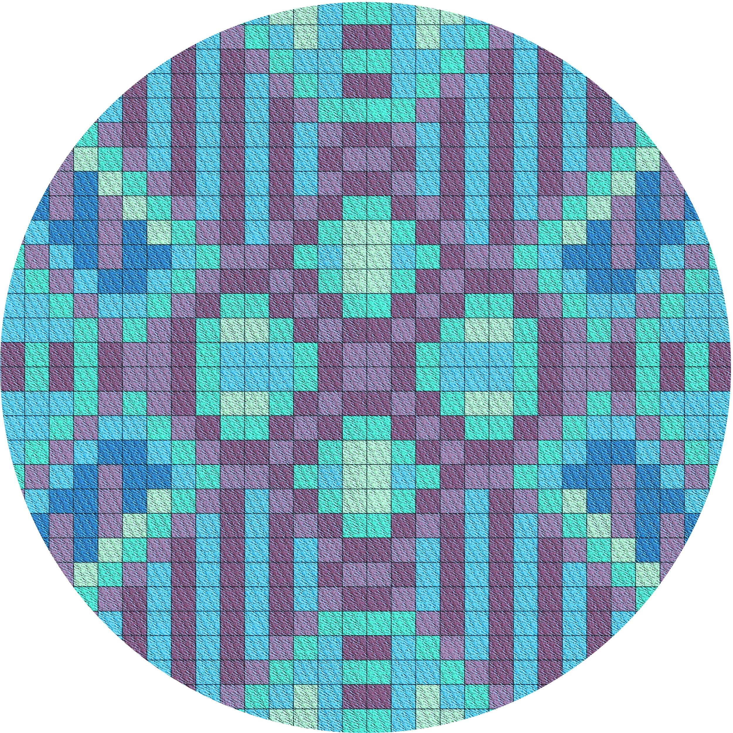 Bright Blue Patterned Rug Ahgly Company Indoor Round Patterned Bright Turquoise Blue Area Rugs, 8 ...
