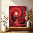 thumbnail image 6 of Impressionist Moon Wave Oil Painting Canvas Print Bar Decor, 6 of 8