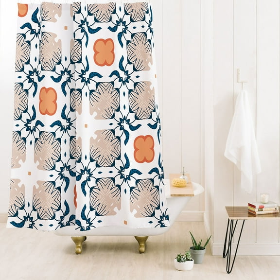 Society6 83 Oranges Modern Mandala 02 Shower Curtain 71" x 74"