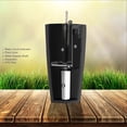 thumbnail image 6 of XBrand 22.4" H Black Plastic Self Watering Indoor Outdoor Triangle Planter Pot w/Glossy Finish, Tall Decorative Gardening Pot, Home Décor Accent, 6 of 10