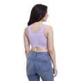 thumbnail image 2 of Women's Maternity Bra Slim Crop Top Lounge Wear, M, Lilac, by Ambesonne, 2 of 3