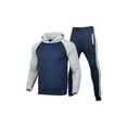 thumbnail image 3 of One opening Men's Tracksuit 2 Pieces Sportswear Top Long Sleeve Hooded Sweatshirt Long Pants with Belt and Pockets Casual Sports Suit, 3 of 6