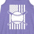 thumbnail image 2 of Instant Message - Baseball Flag Graphic Sleeveless Aline Dress, 2 of 5