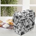 thumbnail image 4 of Nature Art Lounger Chair Bag, Monotone Print Hand Drawn Like Flowers and Dragonflies Pattern, High Capacity Storage with Handle Container, Lounger Size, Charcoal Grey White, by Ambesonne, 4 of 5