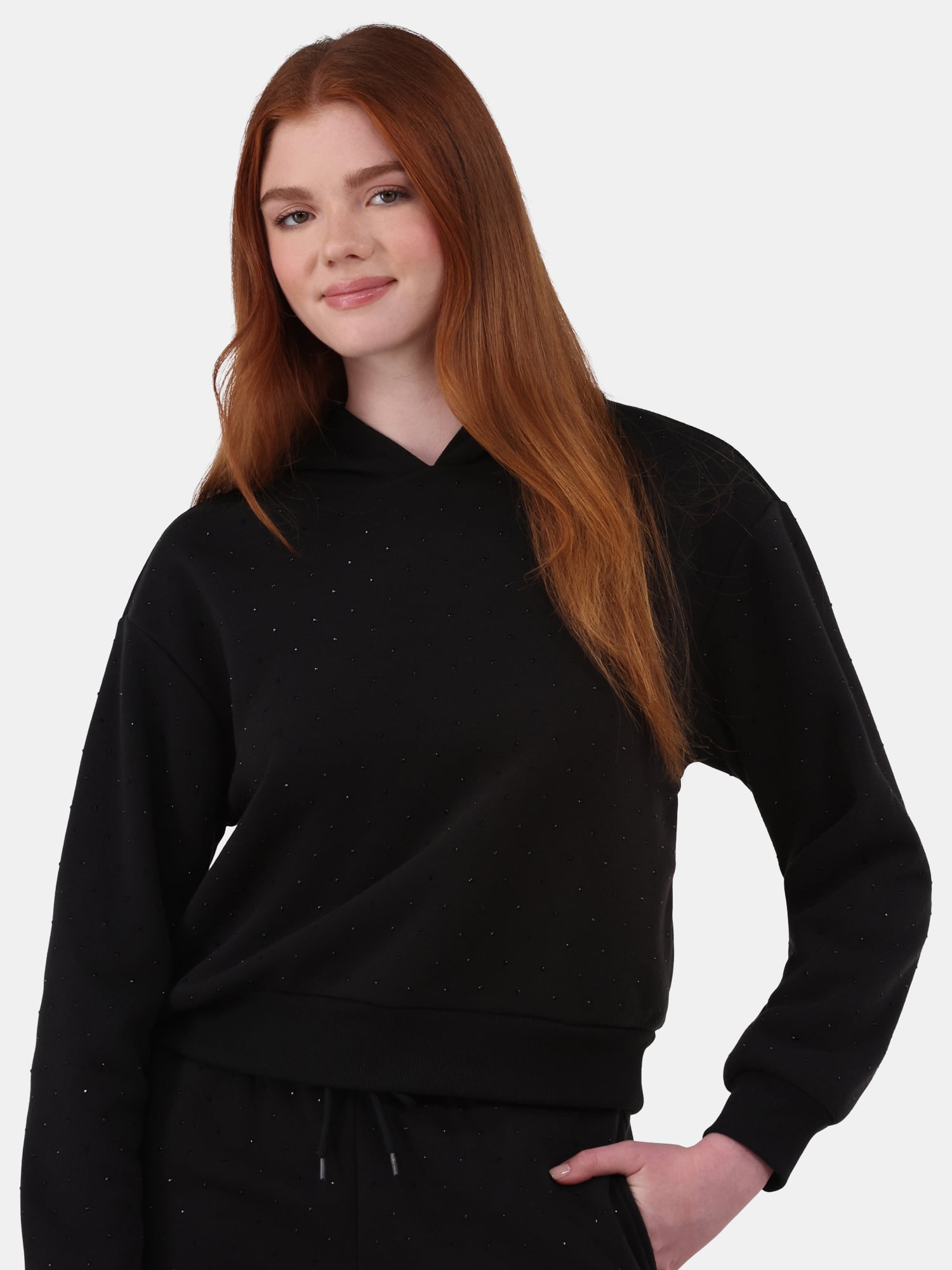 No Boundaries Rhinestone Jogger Set, Women's