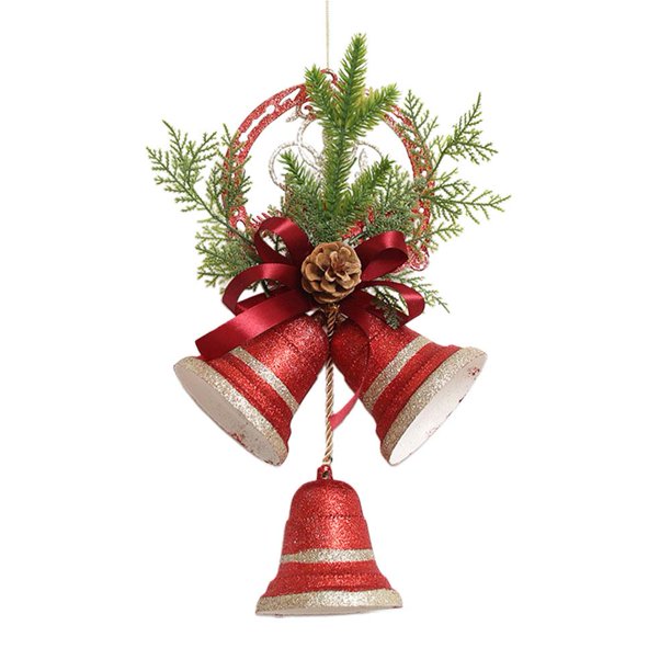 EZLIFE Colgante de campana de Navidad, decoración para árbol de Navidad, colgante para fiesta de Año Nuevo, Dec H4H8