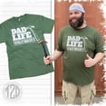 thumbnail image 2 of Tees2urdoor Dad Life Totally Nailed It Graphic T-Shirt, Adult Medium, Green, 2 of 3