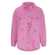 thumbnail image 4 of Chaqueta vaquera holgada de manga larga con botones, informal, con rebabas y agujeros, para mujer de Augper, 4 of 5