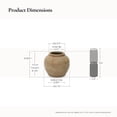 thumbnail image 4 of LuxenHome Terracotta 10" Round Vase with Natural Earth Tones, Accent for Farmhouse or Boho Interiors, 4 of 10