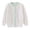 A164 White, variant on Girls Knit Cardigan Sweaters Long Sleeve Button Down Outerwear Cute Floral Pattern Crew Neck Soft Pullover Tops Fall Winter Warm School Everyday Wear