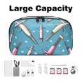 thumbnail image 3 of Easter Digital Storage Bag Pouch, Hard Drive Bag, Laptop Cord Organizer, Cable Organizer, Oxford Fabric Waterproof Electronics Travel Case - 5.9x9.44x3.14 in., 3 of 6