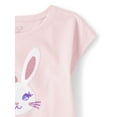 thumbnail image 3 of The Children's Place Girls Short Sleeve Graphic Print T-Shirt, Sizes XS-XXL, 3 of 3