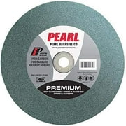 Pearl Abrasive BG810080 Green Silicon Carbide Bench Grinding Wheel with C80 Grit