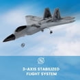 thumbnail image 6 of JoyStone F22 Raptor Jet Airplane Model, 2 Channels 2.4 GHz RC Plane Toy, Easy to Fly RC Glider for Kids Boys Girls Adults, 6 of 9