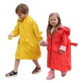 thumbnail image 4 of Kids Girls Boys Rain Jacket Lightweight Water Proof Raincoat Hooded Lined Long Windbreaker Kids Raincoats 9-10, 4 of 5