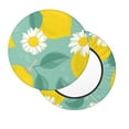 thumbnail image 2 of Naloa Lemons Chamomile Flowers And Leaves Round Bar Stool Cushion Cover 12-14 inch, Fits Kitchen, Office, Restaurant Chairs - 12 inch, 2 of 7