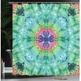 thumbnail image 4 of Ambesonne Green Shower Curtain, Ombre Art Pink Indigo, 69"Wx70"L, Green Pink, 4 of 5