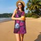 thumbnail image 3 of Fotbe ink Donkey Pop Art Vestido de Verano sin Mangas para Mujer – Vestido Midi Línea A, Estilo Camiseta Floral, Vestido Playero Casual y Fluido, 3 of 7