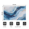 thumbnail image 5 of Blue White Gold Marble Pattern Door Rugs,Washable Non Slip Door Mats Indoor,Decorative Door Mats,Entry Mat Indoor for Entrance,Bedroom,Kitchen,Bathroom,20"x32", 5 of 6