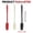 Red+Black+White2, variant on 1Pcs Silicone Spatula Jar Spreader with Long Handle Narrow Applicator Soft Edge Scraper for Baking Cakes, 11X1In (Red1)