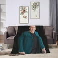 thumbnail image 4 of Nicolas Cage Blanket Soft and Warm Lightweight Fluffy Throws Blankets Rug Carpet Gift for Beach Yoga Bedroom Living Room Decoration Sofa Camping Trip Dorm Decor All Season, 4 of 6