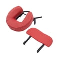 thumbnail image 3 of Tachiuwa Table de Massage Berceau pour le Visage et Coussin Appui-Tête Réglable pour Salon Lit Maison Rouge, 3 of 9