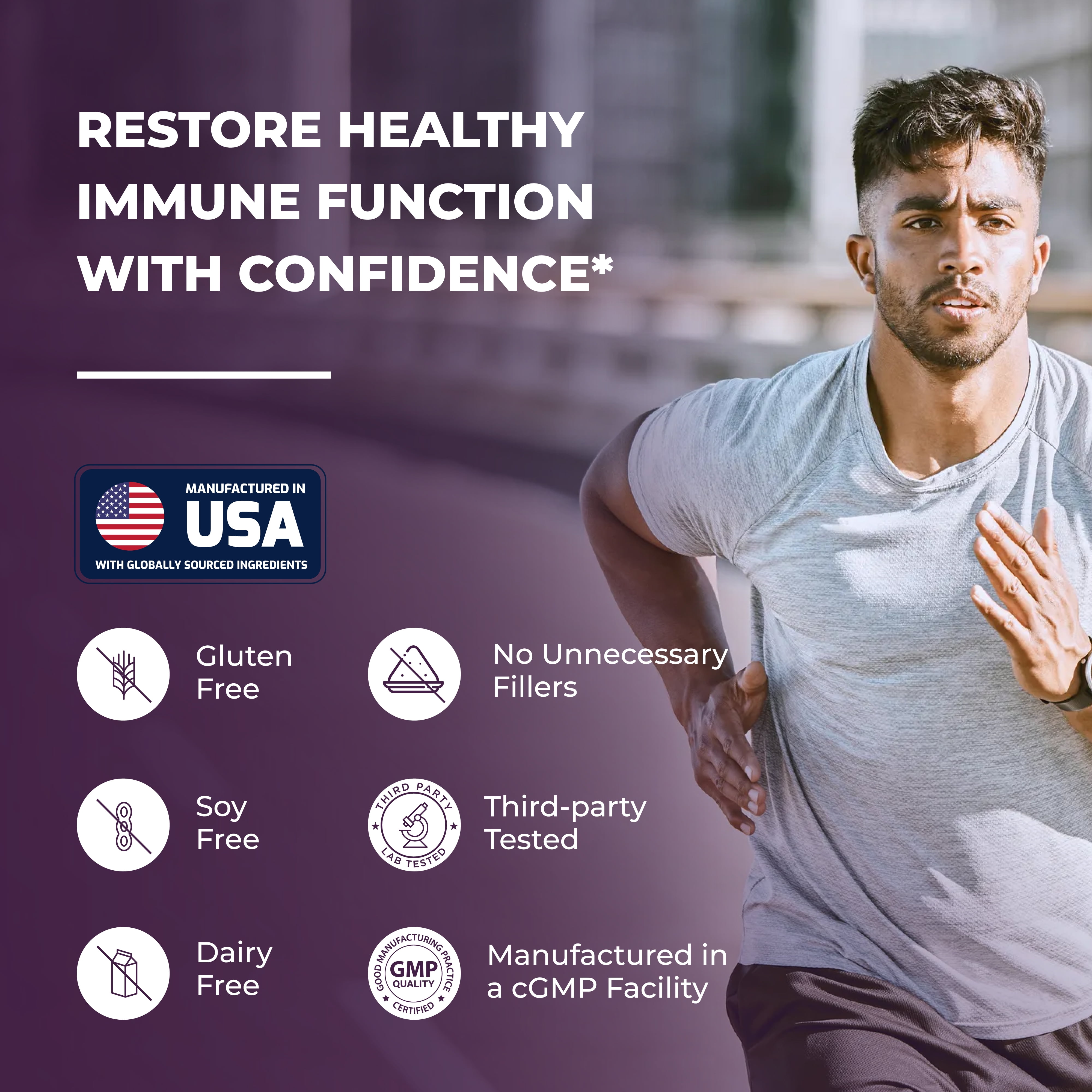 Elderberry Vitamin C and Zinc Capsules for Adults | 120 Count with Quercetin & Vitamin D3 | 6-in-1 Immune Support Supplement Pills | Sambucus Black Elderberry Natural Immunity Vitamins | Made in USA