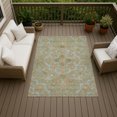 thumbnail image 3 of Addison Rugs Chantille Indoor/Outdoor Traditional Global Sage Machine Washable Rectangle Rug, 3' x 5', 3 of 8