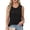 BU23_Black, variant on Lumtrix Womens Loose Fit Tank Tops Casual Crew Neck Pleated Camisole Sleeveless Business Blouse Dressy Summer Shirt Beige 2XL