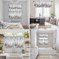 thumbnail image 6 of Blue Coastal Kitchen Curtains Sets for Windows 24 Inch Length, Summer Beach Starfish Weeping Eucalyptus Ombre Rod Pocket Window Treatments Tier Curtains and Valances Set for Bedroom/Bathroom, 6 of 8