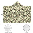 thumbnail image 3 of Wearable Blanket,Camouflage Dinosaurs Silhouettes Pattern Hooded Wearable Flannel Blanket for Adults & Teens,Winter Poncho Shawl Wrap Cape Cozy Anti-Pill,60"x80", 3 of 5
