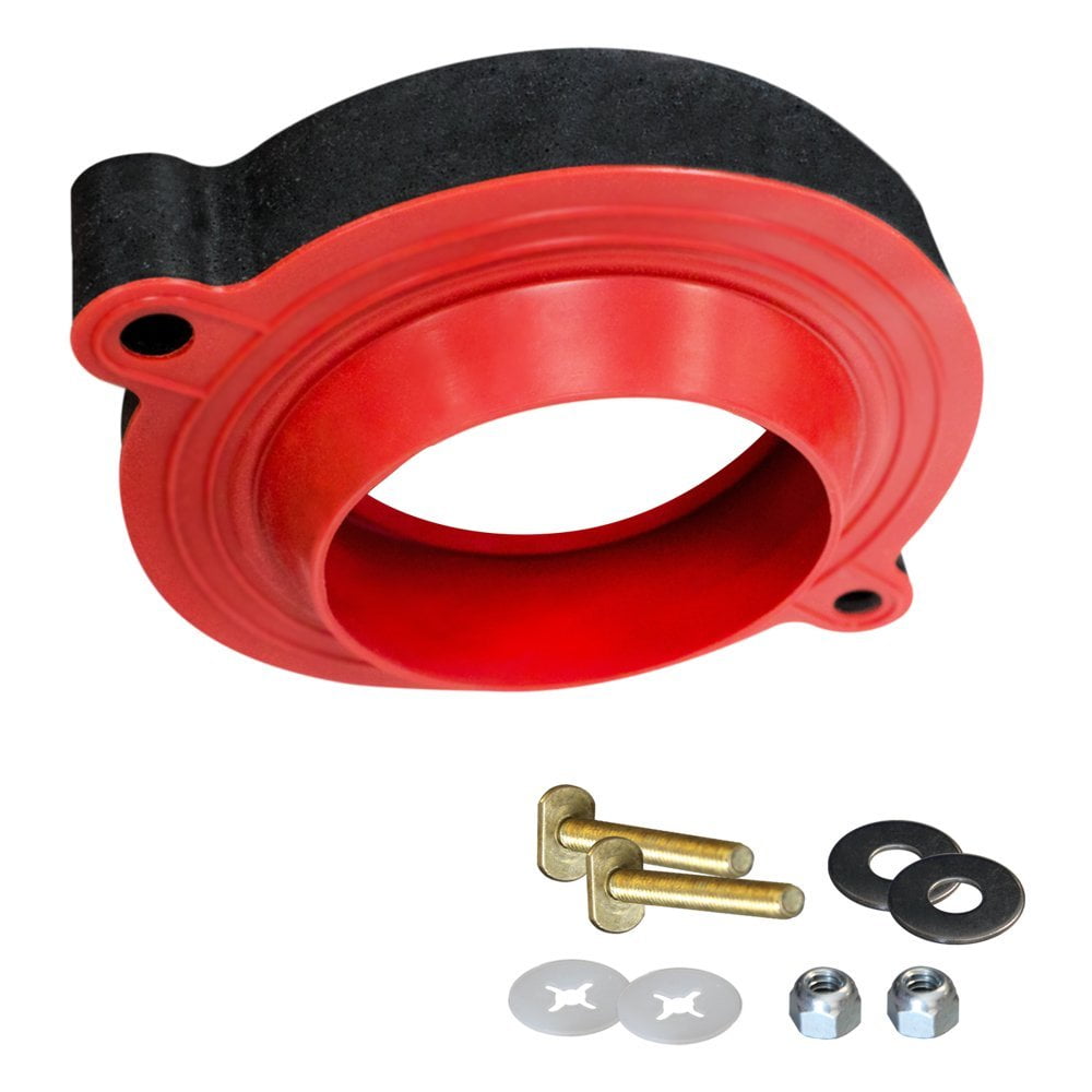 Korky 6000BP Universal Toilet WaxFree Seal with Hardware - Toilet Installation Made Easy - Made in USA
