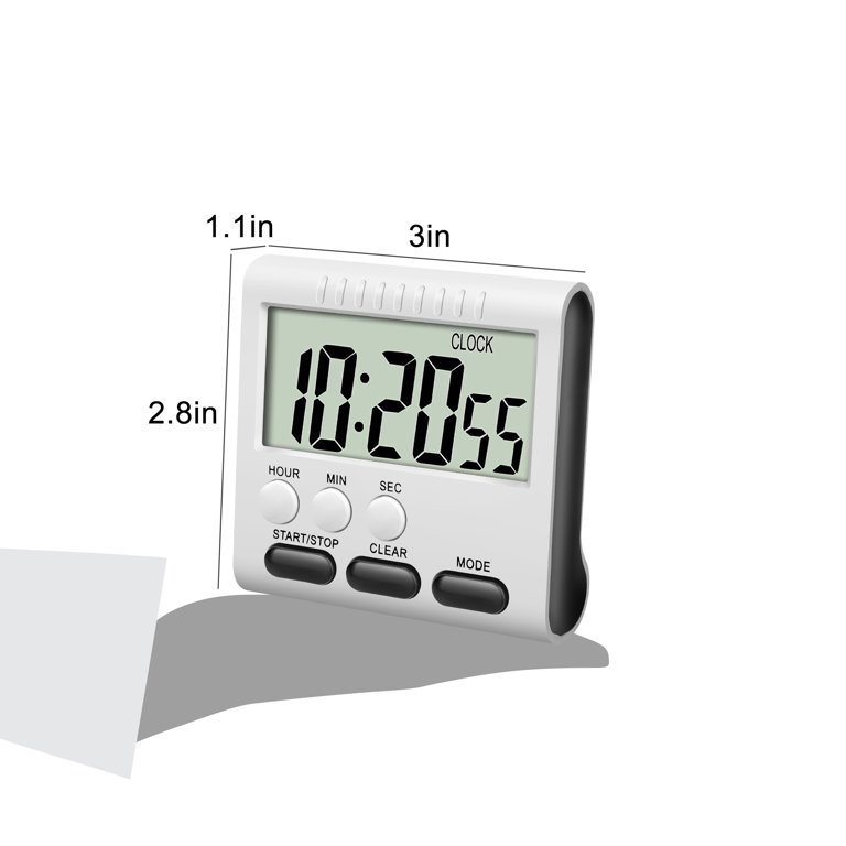 TSV Digital Kitchen Timer, Magnetic Timer for Cooking, Large LCD