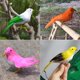 thumbnail image 1 of 4 Unids Adornos De Aves Artificiales Miniatura De Aves De Plumas Simulación Estatuilla De Interior Al Jardín en hogar Decoración Soledad Pájaro Artificial Decorativo, 1 of 10