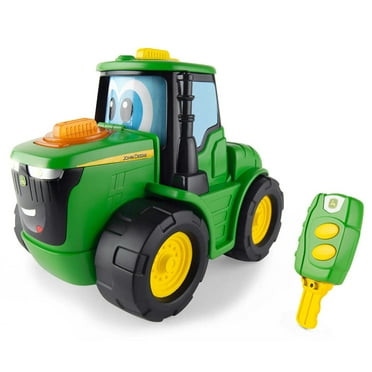 John Deere Key-n-Go Johnny Tractor - Interactive Toy Tractor with 15 Features - Drives, Lights